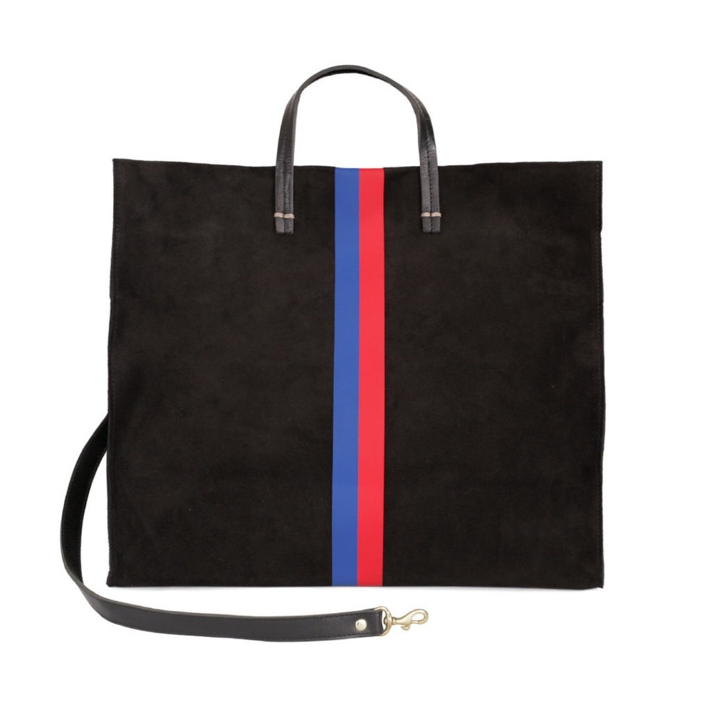 ✨Sold ✨ CLARE V. Simple Stripe Suede Tote - Picture 3 of 16
